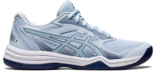 Women s UPCOURT 5 Sky Indigo Blue Volleyball Shoes ASICS