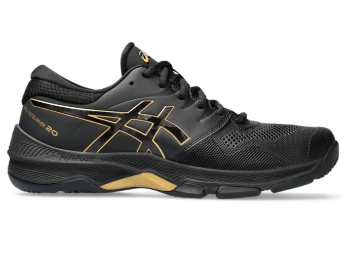 Asics hot sale black netburner