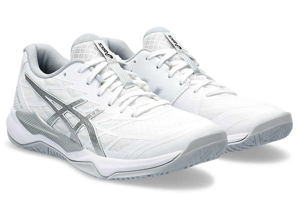 Women\'s GEL-TACTIC 12 | White/Pure Silver | Volleyball Shoes | ASICS