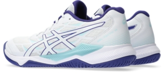 Women\'s GEL-TACTIC 12 | White/Eggplant | Volleyball Shoes | ASICS | Hallenschuhe