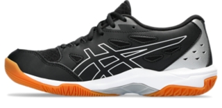 Women s GEL ROCKET 11 Black Pure Silver Volleyball Shoes ASICS