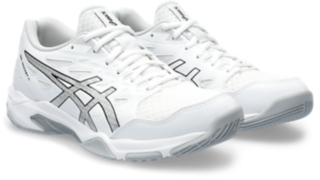 Women's GEL-ROCKET 11, White/Pure Silver, Zapatos deportivos femeninos