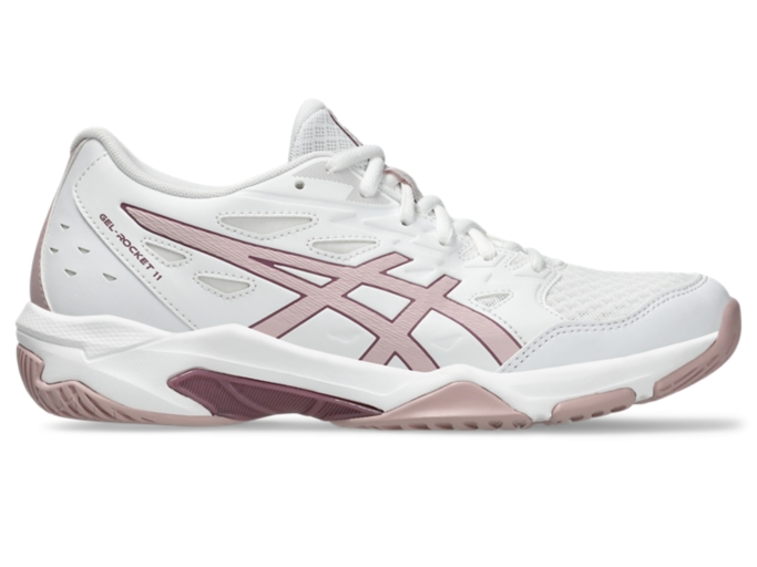 GEL-ROCKET 11 | Women | White/Watershed Rose | Women's Volleyball Shoes ...