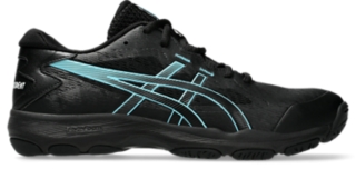 Black asics netball shoes online