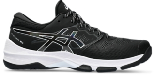 Black asics netball shoes hotsell