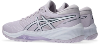 Image 3 of 8 of Women's DAHLIA/WHITE GEL-NETBURNER 21 WIDE Women's Netball Shoes