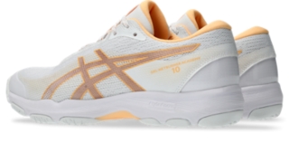 Image 3 of 8 of Women's WHITE/ROSE GOLD GEL-NETBURNER ACADEMY 10 Women's Netball Shoes