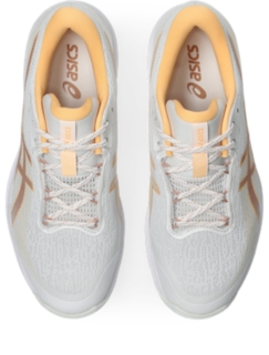 Image 6 of 8 of Women's WHITE/ROSE GOLD GEL-NETBURNER ACADEMY 10 Women's Netball Shoes