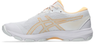 Image 4 of 8 of Women's WHITE/ROSE GOLD GEL-NETBURNER ACADEMY 10 Women's Netball Shoes