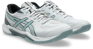 Image 2 of 8 of Unisex CONCRETE/OCEAN HAZE GEL-TACTIC 13 WIDE Unisex Indoor Shoes