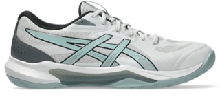 Image 8 of 8 of Unisex CONCRETE/OCEAN HAZE GEL-TACTIC 13 WIDE Unisex Indoor Shoes