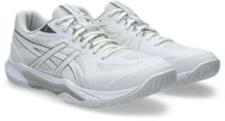 Image 2 of 8 of Unisex WHITE/PURE SILVER GEL-TACTIC 13 WIDE Unisex Indoor Shoes