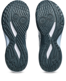 Image 7 of 8 of Unisex WHITE/RAW INDIGO GEL-TACTIC 13 WIDE Unisex Indoor Shoes