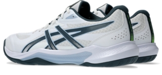 Image 3 of 8 of Unisex WHITE/RAW INDIGO GEL-TACTIC 13 WIDE Unisex Indoor Shoes