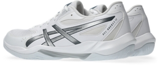 Image 3 of 8 of Unisex WHITE/PURE SILVER GEL-ROCKET 12 Unisex Indoor Shoes