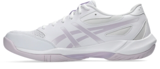Image 4 of 8 of Unisex WHITE/DAHLIA GEL-ROCKET 12 Unisex Indoor Shoes