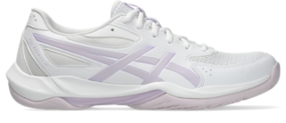 Image 8 of 8 of Unisex WHITE/DAHLIA GEL-ROCKET 12 Unisex Indoor Shoes
