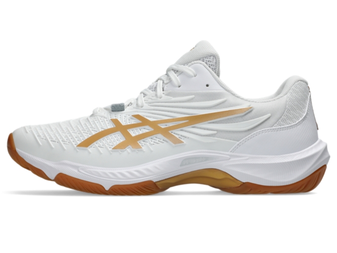 限定モデル ASICS RISE ホワイト×ディープオーシャン　27cm COURT CONTROL FF 4 WIDE | Unisex | WHITE/PURE GOLD | Unisex Indoor
