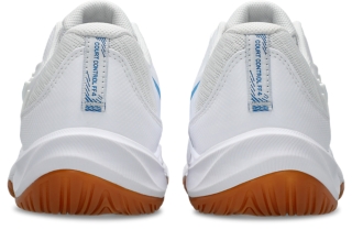 Image 5 of 8 of Unisex WHITE/DIRECTOIRE BLUE COURT CONTROL FF 4 WIDE Unisex Indoor Shoes