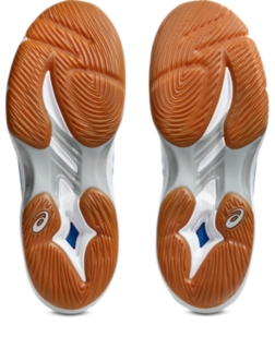 Image 7 of 8 of Unisex WHITE/DIRECTOIRE BLUE COURT CONTROL FF 4 WIDE Unisex Indoor Shoes