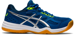 UNISEX UPCOURT 4 GRADE SCHOOL | Lake Drive/Pure Silver | Grade School (1-7)  | ASICS