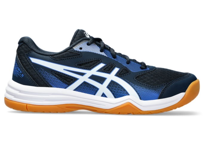 UPCOURT 5 GS Kids French Blue White Hallensportschuhe fur Kinder ASICS Outlet DE