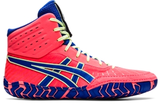 Aggressor 4 Men Blazing Coral Lapis Lazuli Blue Men s Wrestling Shoes ASICS United States