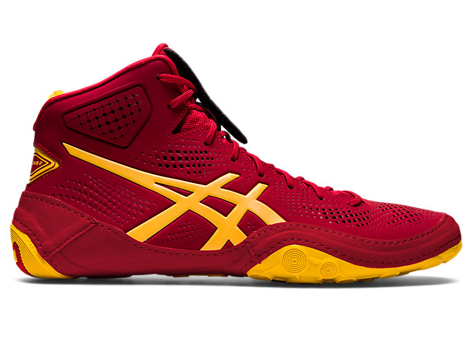 Introducir 186+ imagen red and gold asics wrestling shoes