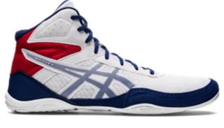 Men s MATFLEX 6 White Deep Ocean Wrestling Shoes ASICS