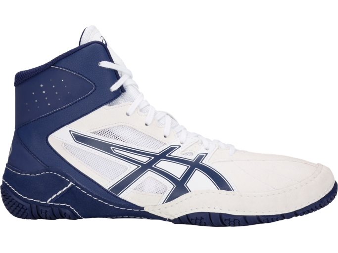 Matcontrol | Men | White/Indigo Blue | Men's Wrestling Shoes | ASICS ...