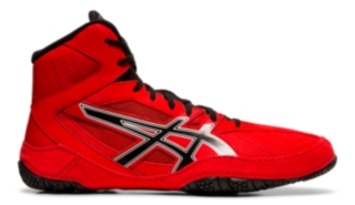 asics red and black