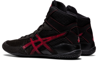 Men s MATCONTROL 2 Black Classic Red Wrestling Shoes ASICS