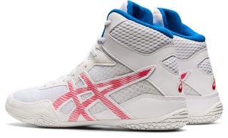 Asics Mat Control 2 Wrestling Shoes - White Red