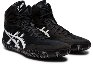 AGGRESSOR 5 Men Black White Men s Wrestling Shoes ASICS United States