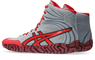 Men s AGGRESSOR 5 Sheet Rock Classic Red Wrestling Shoes ASICS