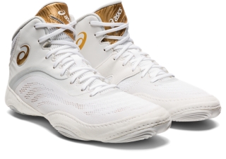 Gold asics 2024 wrestling shoes