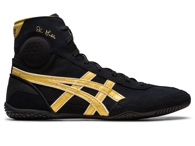 Men's DAN GABLE EVO 3 | Black/Rich Gold | Wrestling Shoes | ASICS