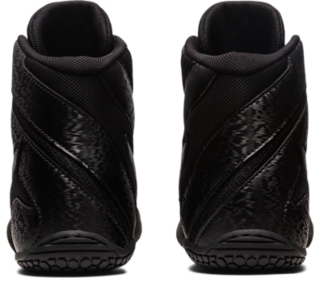 All black asics sales wrestling shoes