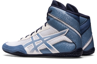 Men's MATCONTROL 3 | White/Storm Blue | Wrestling Shoes | ASICS