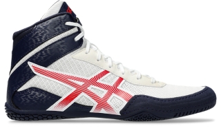 Red asics wrestling shoes on sale