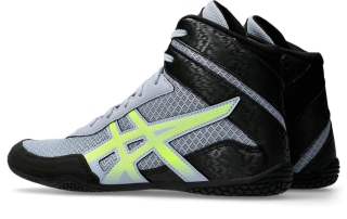 Men's MATCONTROL 3 | Grey Blue/Safety Yellow | Wrestling Shoes | ASICS