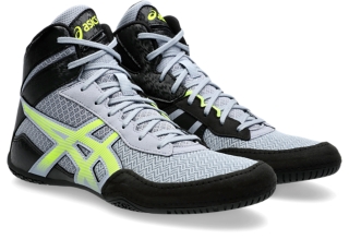 Men's MATCONTROL 3 | Grey Blue/Safety Yellow | Wrestling Shoes | ASICS