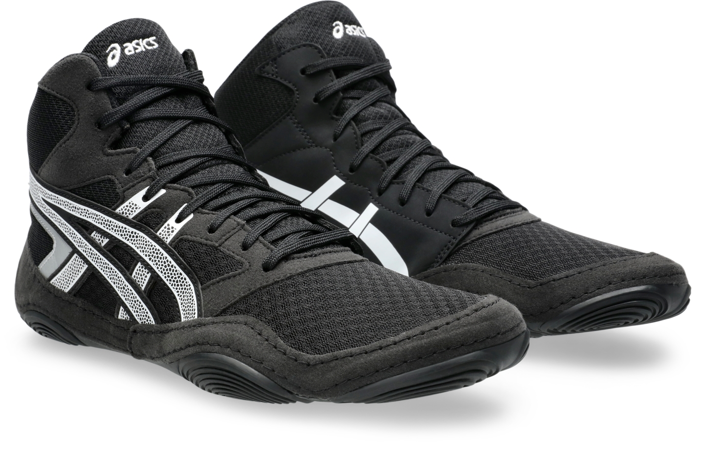 Мужские кроссовки ASICS Snapdown 4 Wide, цвет: Чёрный / Белый — фото 2
