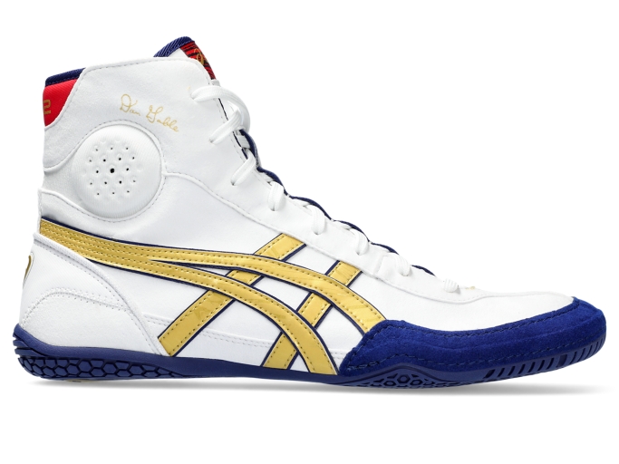 DAN GABLE EVO 3 Men White Rich Gold Men s Wrestling Shoes ASICS United States