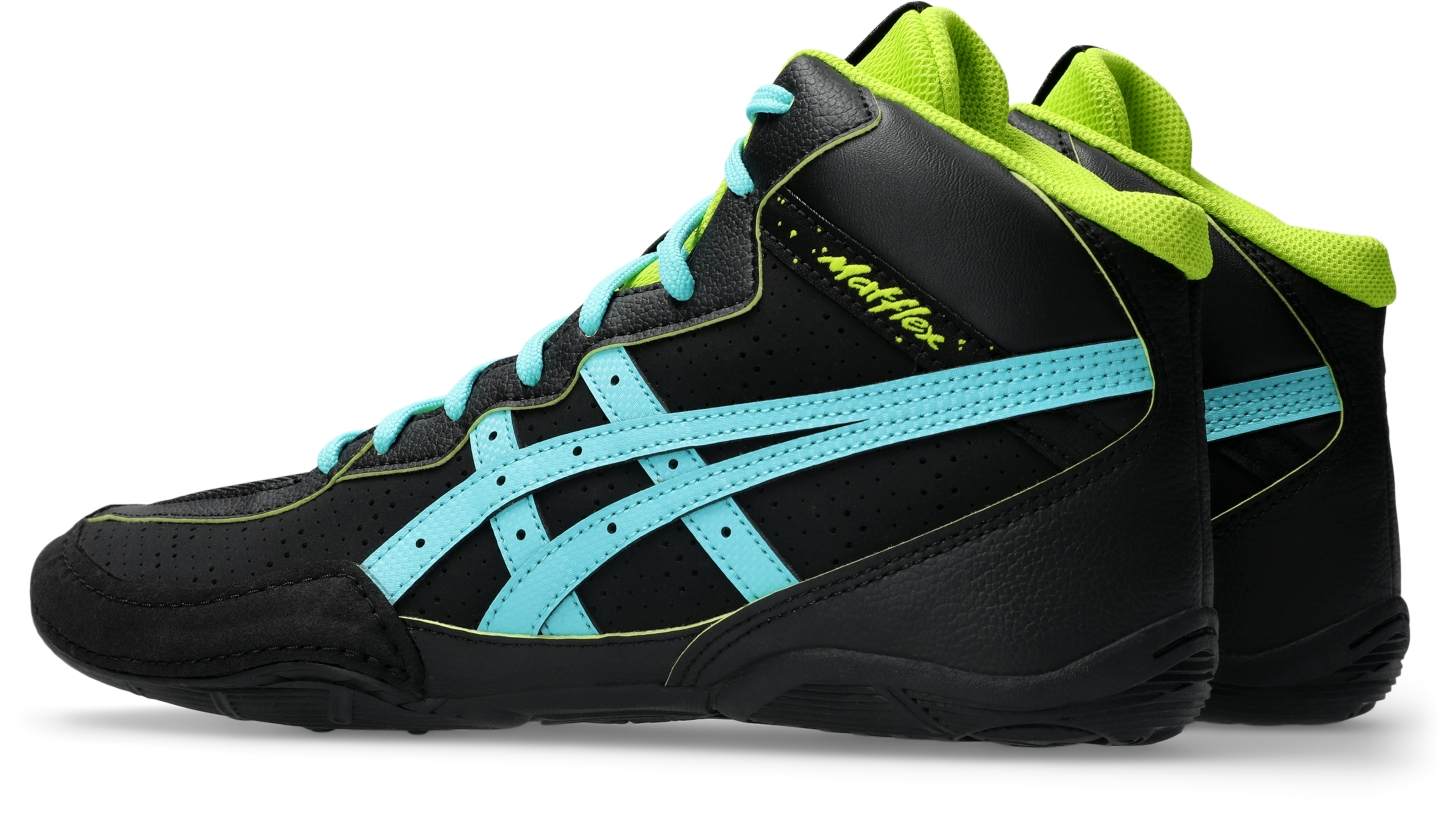 Мужские кроссовки ASICS Matflex 8, цвет: Чёрный / Ледяной мятный — фото 3