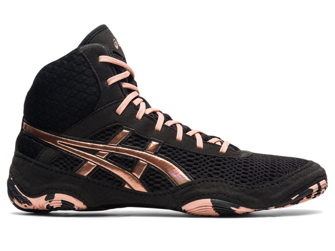 Asics black and gold wrestling shoes online