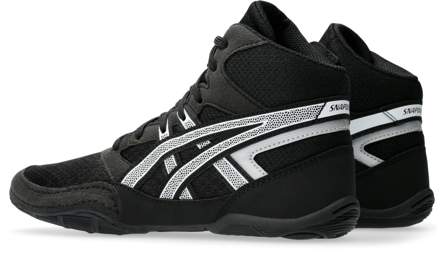 Детские кроссовки ASICS Snapdown 4 Grade School, цвет: Чёрный / Белый — фото 3