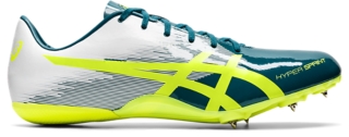 HYPER SPRINT 7 Unisex Velvet Pine Safety Yellow Unisex Track And Field Shoes ASICS Australia