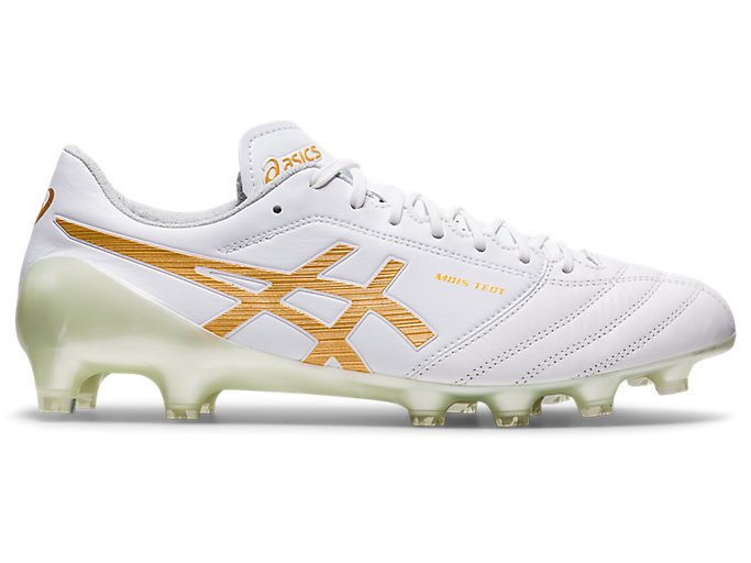 DS LIGHT X-FLY 4 | WHITE/PURE GOLD | メンズ サッカー スパイク【ASICS公式】