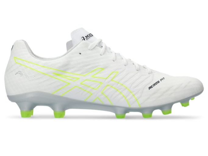 DS LIGHT ACROS PRO 2 | WHITE/SAFETY YELLOW | メンズ サッカー スパイク【ASICS公式】